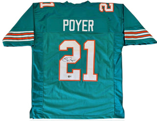 Jordan Poyer Autographed Custom Miami Dolphins Jersey (Beckett Witness)
