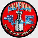 Mike Keenan Autographed Rangers 93-94 Champions Logo Puck (Cx Authentication)
