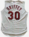 Ken Griffey Jr Autographed Cincinnati Reds Russell Athletic Jersey (UDA)