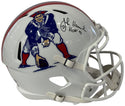 John Hannah Autographed Patriots Full Size Riddell Speed Helmet (Schwartz Sports)