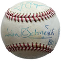 DUKES OF HAZZARD Cast Signed Official Major League Baseball Wopat Schneider Bach (JSA)