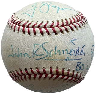 DUKES OF HAZZARD Cast Signed Official Major League Baseball Wopat Schneider Bach (JSA)