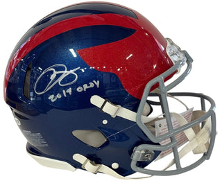 Odell Beckham Autographed New York Giants Authentic Helmet (JSA)
