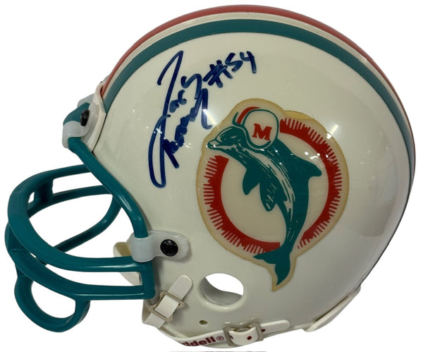 Bob Griese & Zach Thomas Autographed Dolphins Mini Helmet