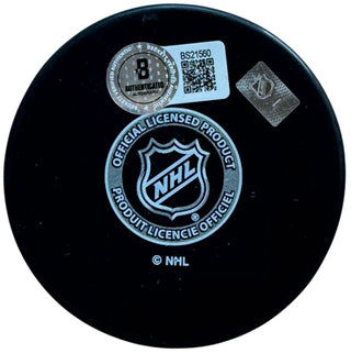 Kris Knoblauch Autographed Edmonton Oilers Logo Puck (Beckett)