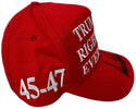Donald Trump Autographed Red MAGA HAT Full Signature (JSA)