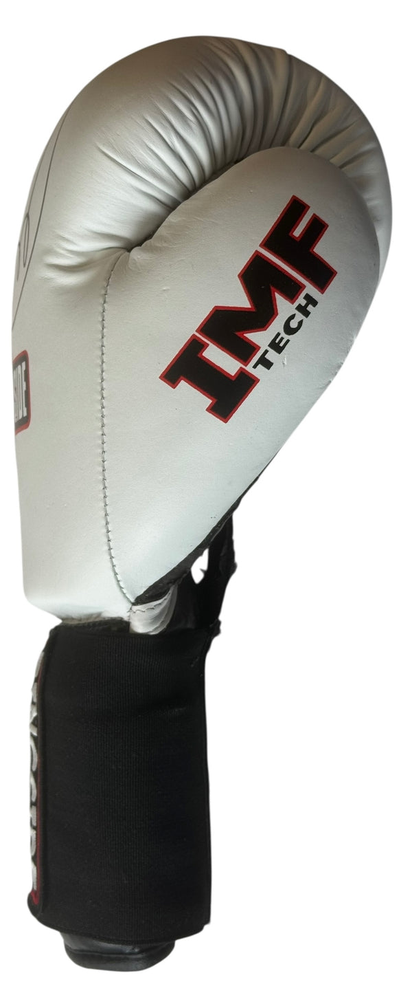 George Foreman III Autographed White Ringside Left Hand Boxing Glove (JSA)