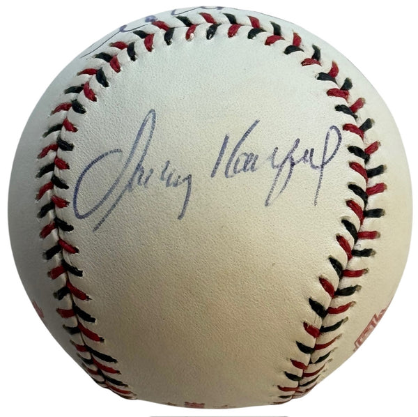 Hank Aaron Sandy Koufax Johnny Bench Signed 2015 All Star Game Baseball (JSA)