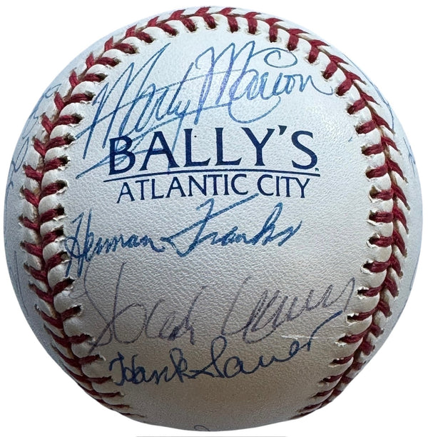 Willie Mays 70th Birthday Attendees Autographed Baseball (JSA)