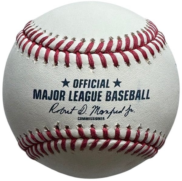 Ozzie Smith Autographed Official Hall Of Fame Logo Baseball (JSA)
