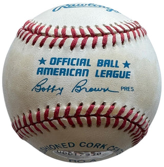 Roger Clemens Autographed Official Amercian League Baseball (UDA)