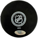 Henrik Lundqvist Autographed Rangers Logo Puck (Steiner)