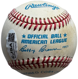 Yogi Berra Autographed Official American League Baseball (JSA)