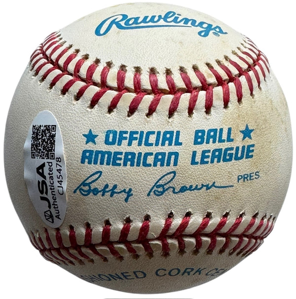 Yogi Berra Autographed Official American League Baseball (JSA)