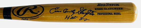 Enos Country Slaughter Autographed Rawlings Adirondack Big Stick Bat