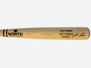 Jose Canseco Autographed Worth Game Model Bat