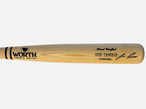 Jose Canseco Autographed Worth Game Model Bat