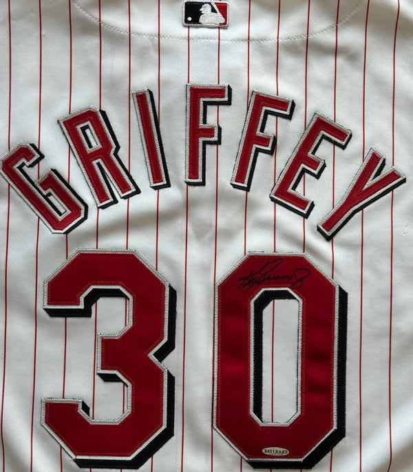 Ken Griffey Jr Autographed Cincinnati Reds Russell Athletic Jersey (UDA)