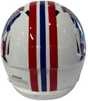 John Hannah Autographed Patriots Full Size Riddell Speed Helmet (Schwartz Sports)