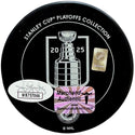 Brad Marchand Signed 2025 Stanley Cup Final Official Puck (JSA Witness/ Marchand Auth)