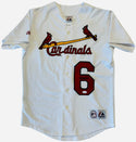 Stan Musial Autographed Majestic Cardinals Jersey (JSA)