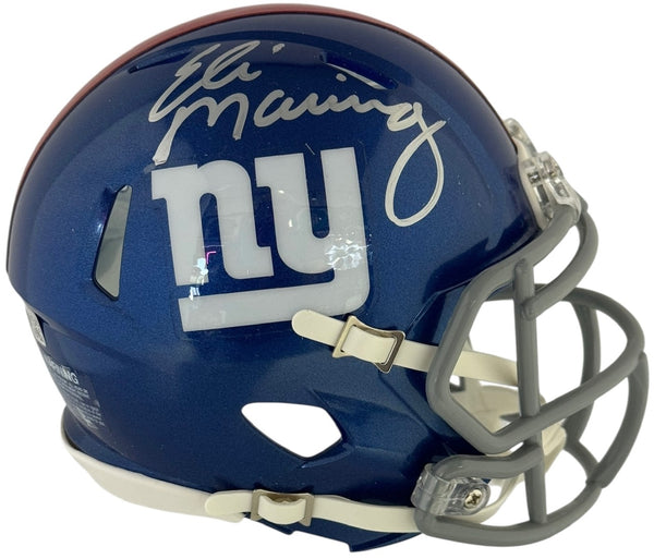 Eli Manning Autographed Giants Speed Mini Helmet (Fanatics)