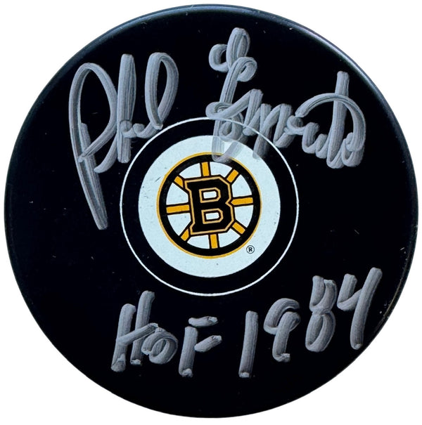 Phil Esposito Autographed Bruins Official Puck (JSA)