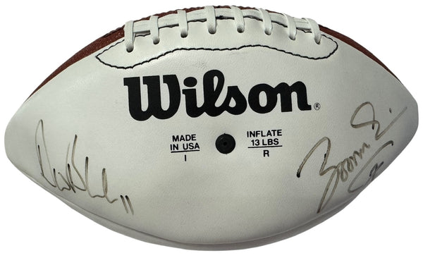 QB Club Autographed Wilson White Panel Football