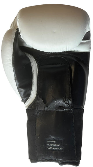 George Foreman III Autographed White Ringside Left Hand Boxing Glove (JSA)