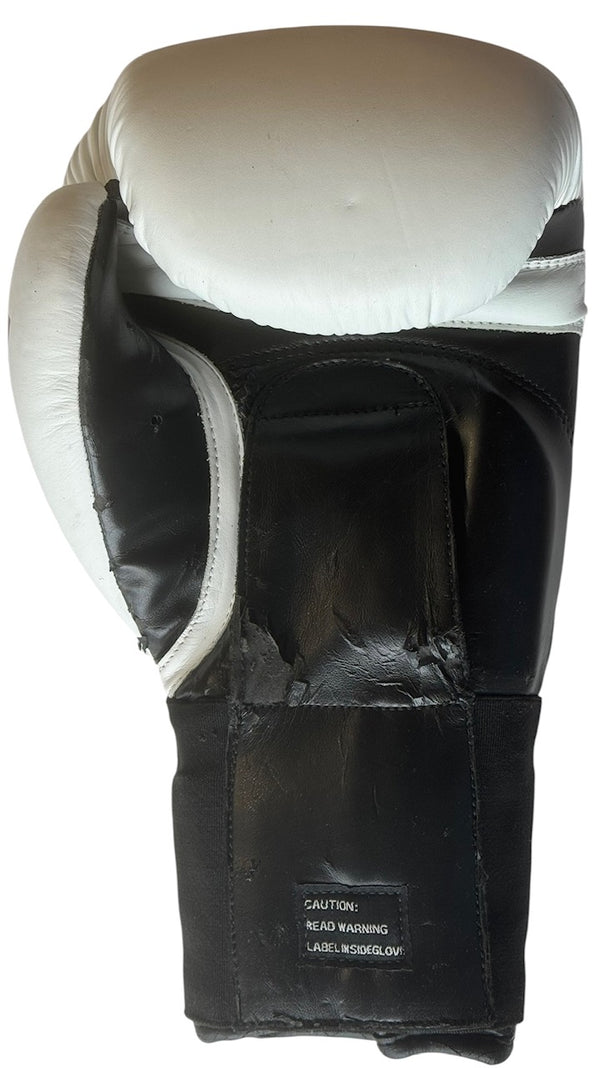 George Foreman III Autographed White Ringside Left Hand Boxing Glove (JSA)