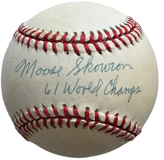 Moose Skowron Autographed Official American League Baseball (JSA)