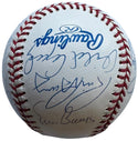 Willie Mays 70th Birthday Attendees Autographed Baseball (JSA)
