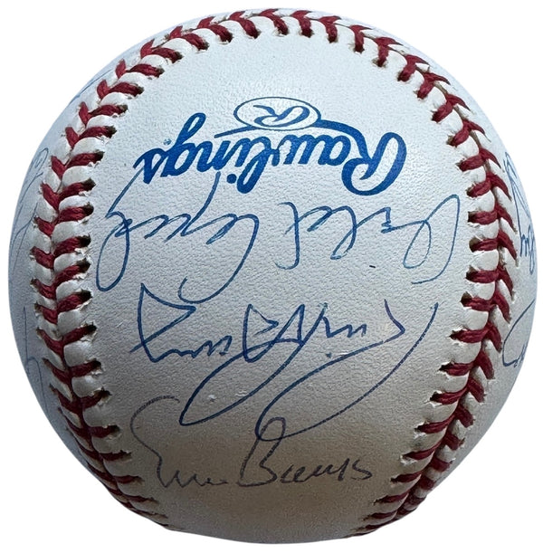 Willie Mays 70th Birthday Attendees Autographed Baseball (JSA)