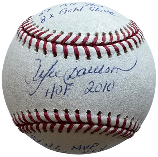 Andre Dawson Autographed Official Major League Stat Baseball