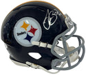 Le'Veon Bell & Antonio Brown Autographed Steelers Mini Helmet (JSA)