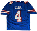 James Cook Autographed Custom Buffalo Bills Jersey (JSA Witness)