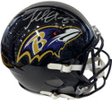 Terrell Suggs Autographed Ravens Full Size Riddell Speed Helmet (Schwartz Sports)