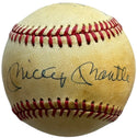 Mickey Mantle Willie May Duke Snider Signed Official American League Baseball (JSA)