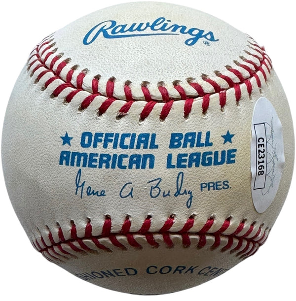 Whitey Ford Autographed Official American League Baseball (JSA)