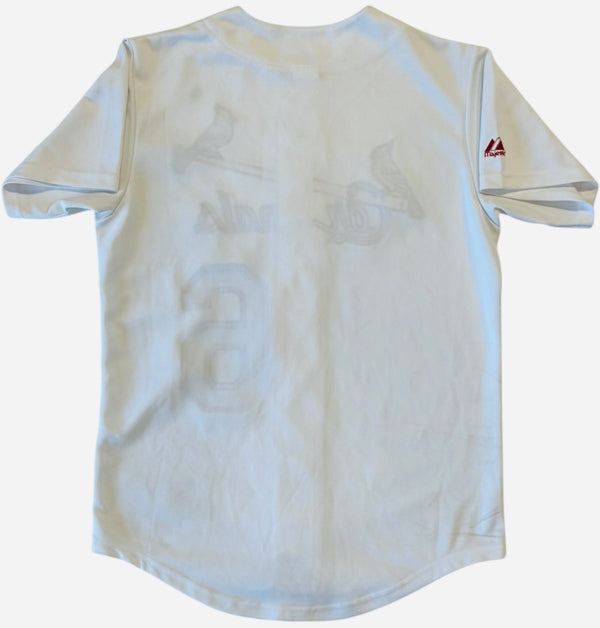 Stan Musial Autographed Majestic Cardinals Jersey (JSA)