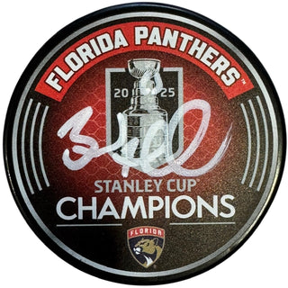 Brad Marchand Signed 2025 Stanley Cup Champions Official Puck (JSA Witness/ Marchand Auth)