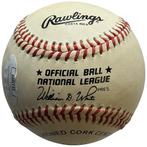 Hank Aaron Autographed Official National League Baseball (JSA)