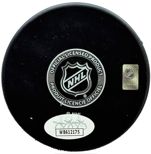 Niko Mikkola Autographed Panthers Logo Puck (JSA)