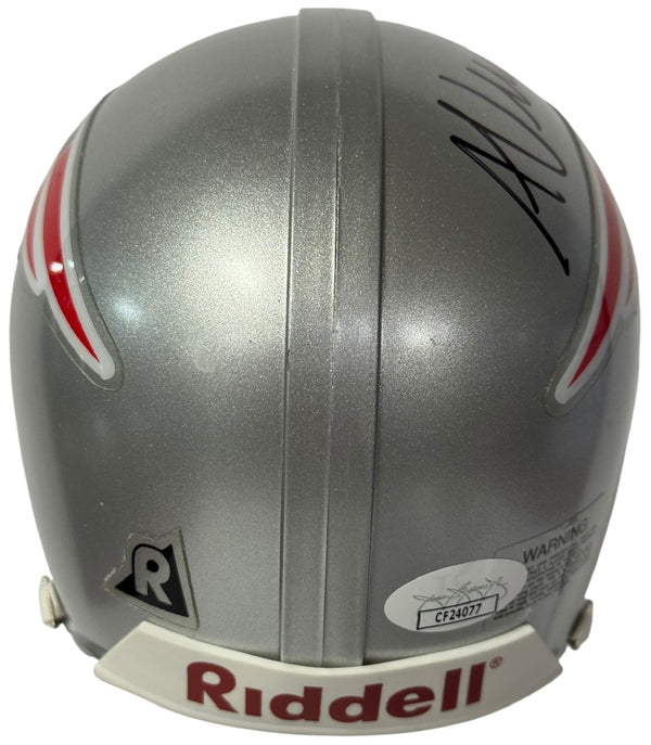 Adam Vinatieri Autographed New England Patriots Mini Helmet (JSA)