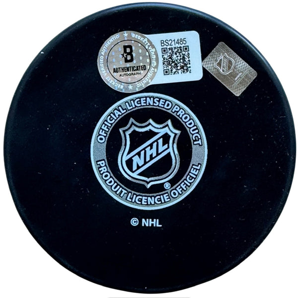 Paul Maurice Autographed Panthers Official Puck (Beckett)