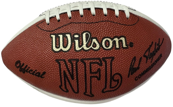 QB Club Autographed Wilson White Panel Football