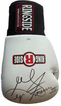 George Foreman III Autographed White Ringside Right Hand Boxing Glove (JSA)