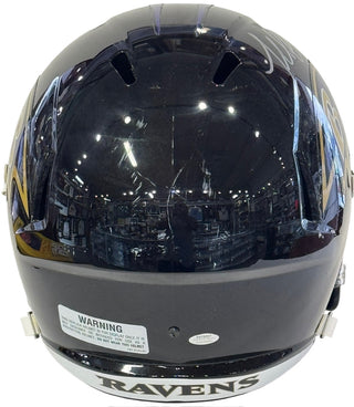 Terrell Suggs Autographed Ravens Full Size Riddell Speed Helmet (Schwartz Sports)