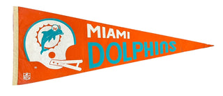 Dolphins Vintage Full Size 12x30 Pennant Banner