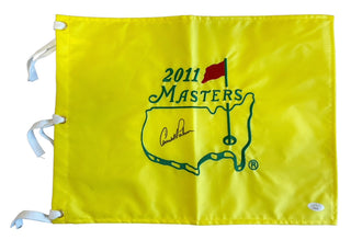 Arnold Palmer Autographed 2011 Masters Flag (JSA)